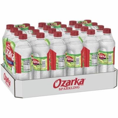 Ozarka Sparkling Natural Spring Water, Lime, 16.9 Fl Oz, 24 Count