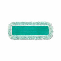 Dust Pad Wfringe, Microfiber, 18 Long, Green, 6carton