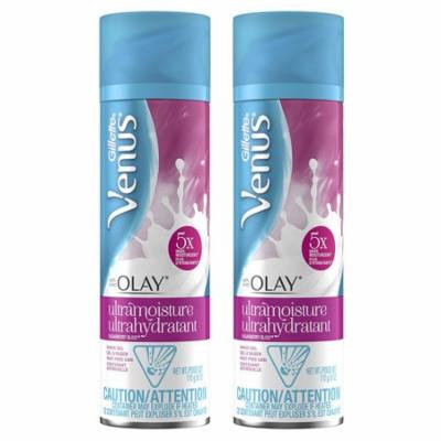 Gillette Venus with Olay Ultra Moisture Shave Gel, Bliss Sugarberry, 6 Ounce, 2 Pack
