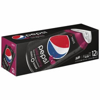 Pepsi Zero Sugar Wild Cherry 12 Fluid Ounce, 12 Pack