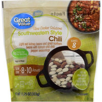 Great Value Slow Cooker Solutions Souther Style Chili, 11.75 oz