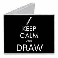 Keep Calm and Draw Pencil - Paper Tyvek Wallet
