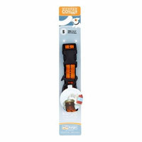 Kurgo Wander Dog Collar, Small, Black & Orange