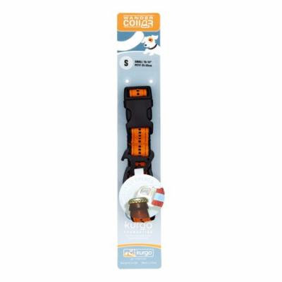 Kurgo Wander Dog Collar, Small, Black & Orange