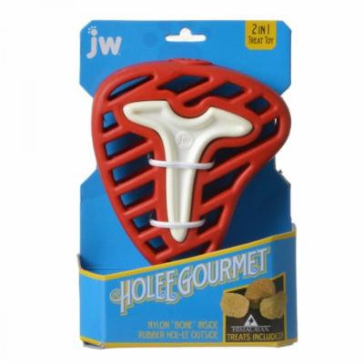 JW Pet Holee Gourmet Steak Dog Toy Small - (7