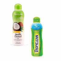 Tropiclean Hypo Allergenic Gentle Coconut Puppy & Kitten Shampoo with Tropiclean Hypo Allergenic White Coat Pet Shampoo