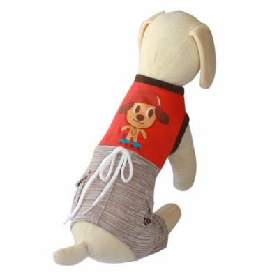 UP Collection Fun Doggie Tank Top with Integrated Dog Shorts