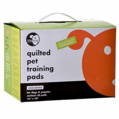 Lola Bean Quilted Pet Training Pads 20 Long x 16 Wide (50 Pack) - Pack of 6