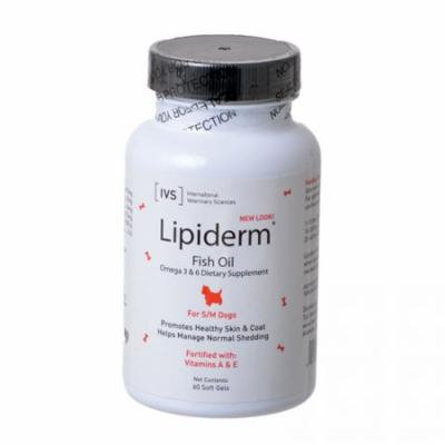 IVS Lipiderm Fish Oil Small/Medium Dogs - 60 Soft Gels - Pack of 12