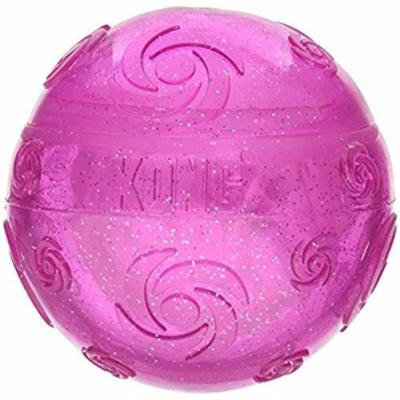 Kong Squeezz Crackle Ball Dog Toy Large Ball - Pack of 10