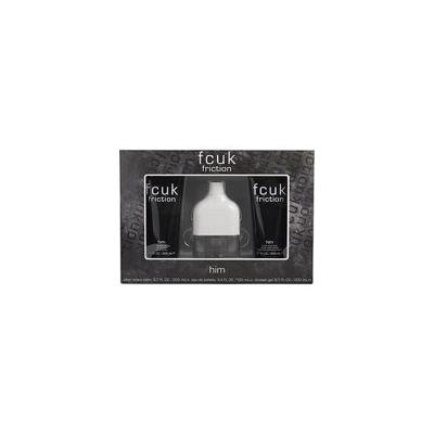 FCUK FRICTION by French Connection - EDT SPRAY 3.4 OZ & AFTERSHAVE BALM 6.7 OZ & SHOWER GEL 6.7 OZ - MEN