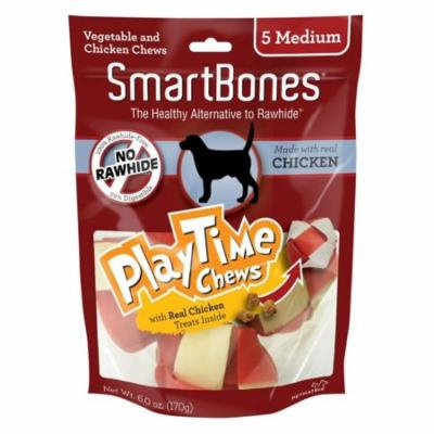 SmartBones PlayTime Chews for Dogs - Chicken Medium - 5 Pack - (2