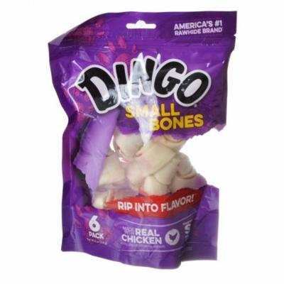 Dingo Meat in the Middle Rawhide Chew Bones Small - 4