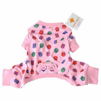 Lookin Good Owl Print Dog Pajamas - Pink X-Small - (Fits 8