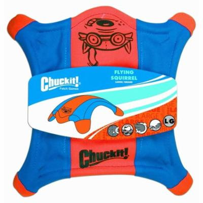 Chuckit Flying Squirrel Toss Toy Large - 11 Long x 11 Wide - Pack of 12