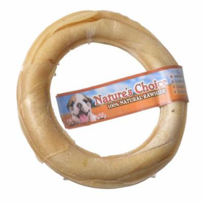Loving Pets Nature's Choice Pressed Rawhide Donut Large - (6 Diameter) - Pack of 6