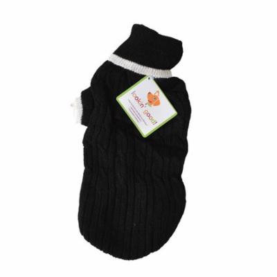 Fashion Pet Cable Knit Dog Sweater - Black Small (10