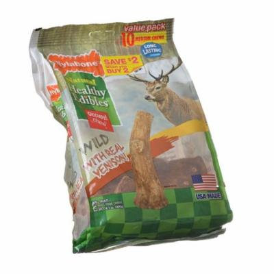 Nylabone Healthy Edibles Wild Antler Chews - Venison Medium - 10 Pack - Pack of 3
