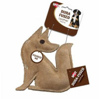 Spot Dura-Fused Leather Fox Dog Toy 7 Long x 7.25 High - Pack of 4