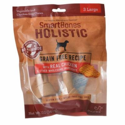 SmartBones Holistic Dog Chews - Chicken Large - 3 Pack - (Dogs over 50 lbs) - Pack of 2