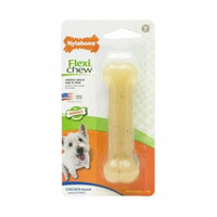Nylabone Flexi Chew Dog Bone - Chicken Flavor Regular (1 Pack) - Pack of 10