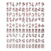 Flower Nail DIY Decal Nail Art Stickers Tips Stamping Decoration Manicure OCTAP