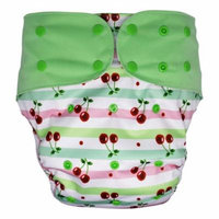 Reusable Cloth Diaper Cover Set for Big Kids, Overnight Special Needs Incontinence (Cherry)