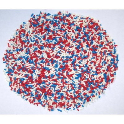 Scott's Cakes 8 oz. Red, White, & Blue Sprinkle / Jimmie Mix