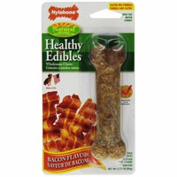 Nylabone Healthy Edibles Wholesome Dog Chews - Bacon Flavor Wolf (1 Pack) - Pack of 2