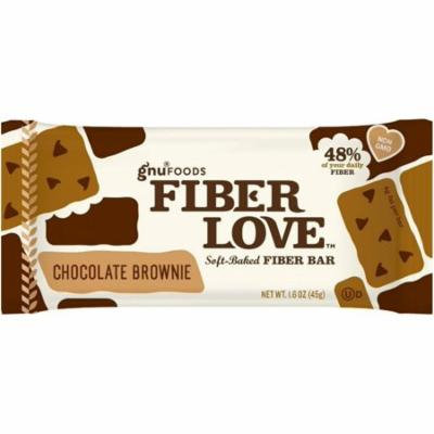 2 Pack - Gnu Foods Fiber Love Soft-Baked Fiber Bar, 1.6 oz Bars, Chocolate Brownie, 16 ea