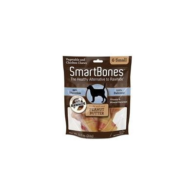 SmartBones Peanut Butter Dog Chews Small - 3.5 Long - Dogs under 20 Lbs (6 Pack) - Pack of 10