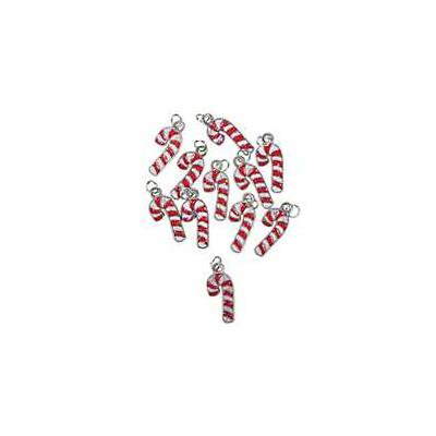 Candy Cane Enamel Charms(pack of 3)