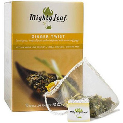 Mighty Leaf Tea Ginger Twist Whole Leaf Tea, 1.59 oz, (Pack of 2)