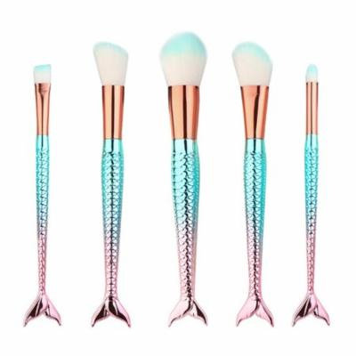 Mosunx 5PCS Make Up Foundation Eyebrow Eyeliner Blush Cosmetic Concealer Brushes