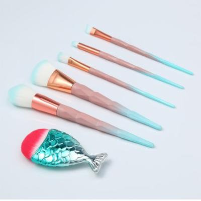 Mosunx 6PCS Pro Soft Contour Face Powder Foundation Blush Brush Makeup Cosmetic Tool