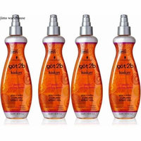 4 Pack Got2b Kinkier Curling Spray Gel, 9-Ounce