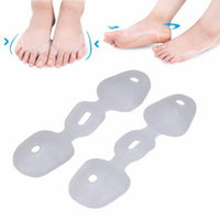 Tbest 1Pair/Bag Silicone Toe Separators Valgus Corrector Straightener Foot Feet Pain Relief,Toe Separators, Bunion Corrector