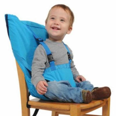 Baby Portable Seat Kids Feeding Chair for Child Infant Safety Belt booster Seat Feeding High Chair Harness Carrier (Sky Blue)