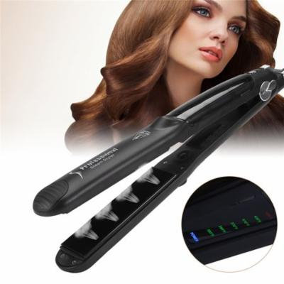 Filfeel Steam Hair Straightener, Six Temperature Settings Steam Hair Straightener Styler Straightening Iron Hair Styling Tool Mini Flat Iron Travel Home use
