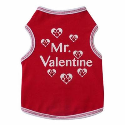 Mr. Valentine Dog Tank - Red - Medium
