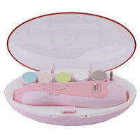 Filfeel Baby Nail File Safe Baby Nail Clipper Trimmer Toes & Fingernails Electric Grinding Polish Device Pink