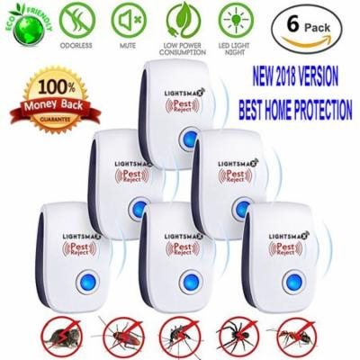 Ultrasonic Pest Repeller 2018 UPGRADED Verson,VIPUS 6 Pack Ultrasonic Pest Repellents, Electronic Ultrasonic Pest Repeller For Cockroach Rodents Flies Roaches Ants Mice Spiders Fleas Indoor