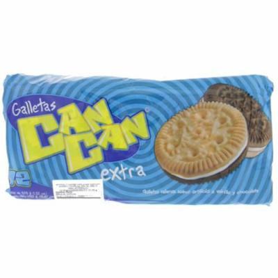 Can Can Vanilla & Chocolate Cookie Sandwiches 12 Pack - Galletas (Pack of 1)