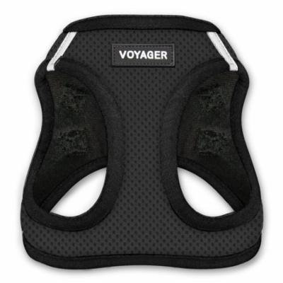 Voyager All Weather Step-in Mesh Harness for Dogs by Best Pet Supplies - Black, Medium