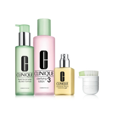 Clinique 3-Step Skincare Set for Oilier Skin