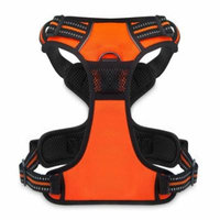 Voyager by Best Pet Supplies - No Pull Front Range Adjustable Harness with 3M Reflective Technology (Orange, X-Large)