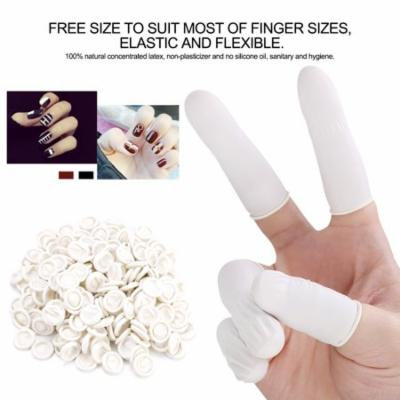 300pcs Natural Latex Finger Cots Ultra-thin Safety Durable Elastic Tattoo Manicure Tool, Latex Finger Cots, Tattoo Finger Cots