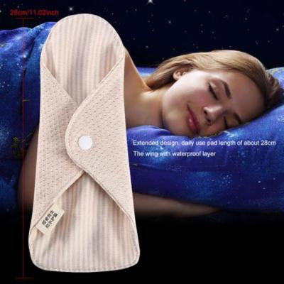 7.5 x 2.6inch Reuseable Women Feminine Sanitary Napkin Washable Pantiliner Cloth Menstrual Pad, Cloth Sanitary Pad, Sanitary Pad