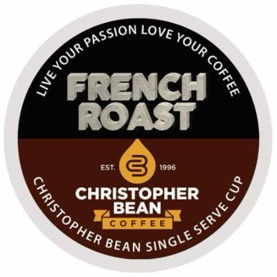 French Roast Single Cup Coffee Christopher Bean Coffee K Cup, For Keurig Brewers ( 12 Count Box)