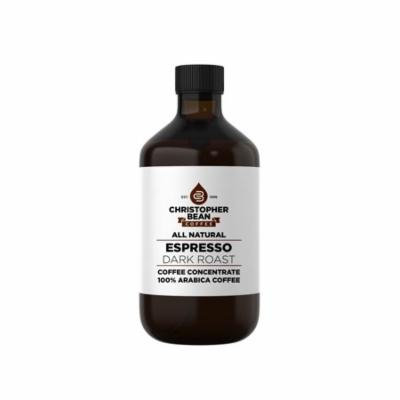 Espresso Dark Roast Cold Brew Iced Coffee Hot Coffee Liquid Java Concentrate ( 4 Ounce Bottle) Makes 12-16 Cups